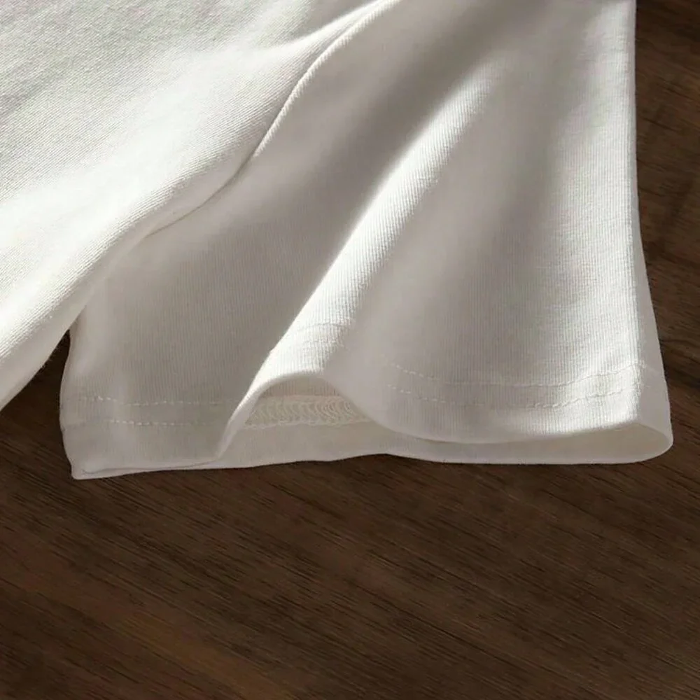 White Casual Women's Crew Neck Short Sleeve Lobster Print Graphic T-Shirt - Picture 4 of 4